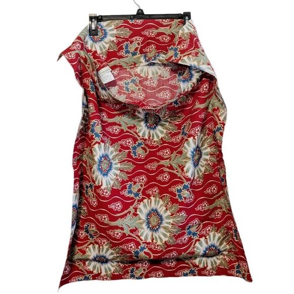 Rare Pottery Barn PALAMPORE Set of 2 Standard Pillow Shams Floral Red Green Blue - Picture 2 of 11